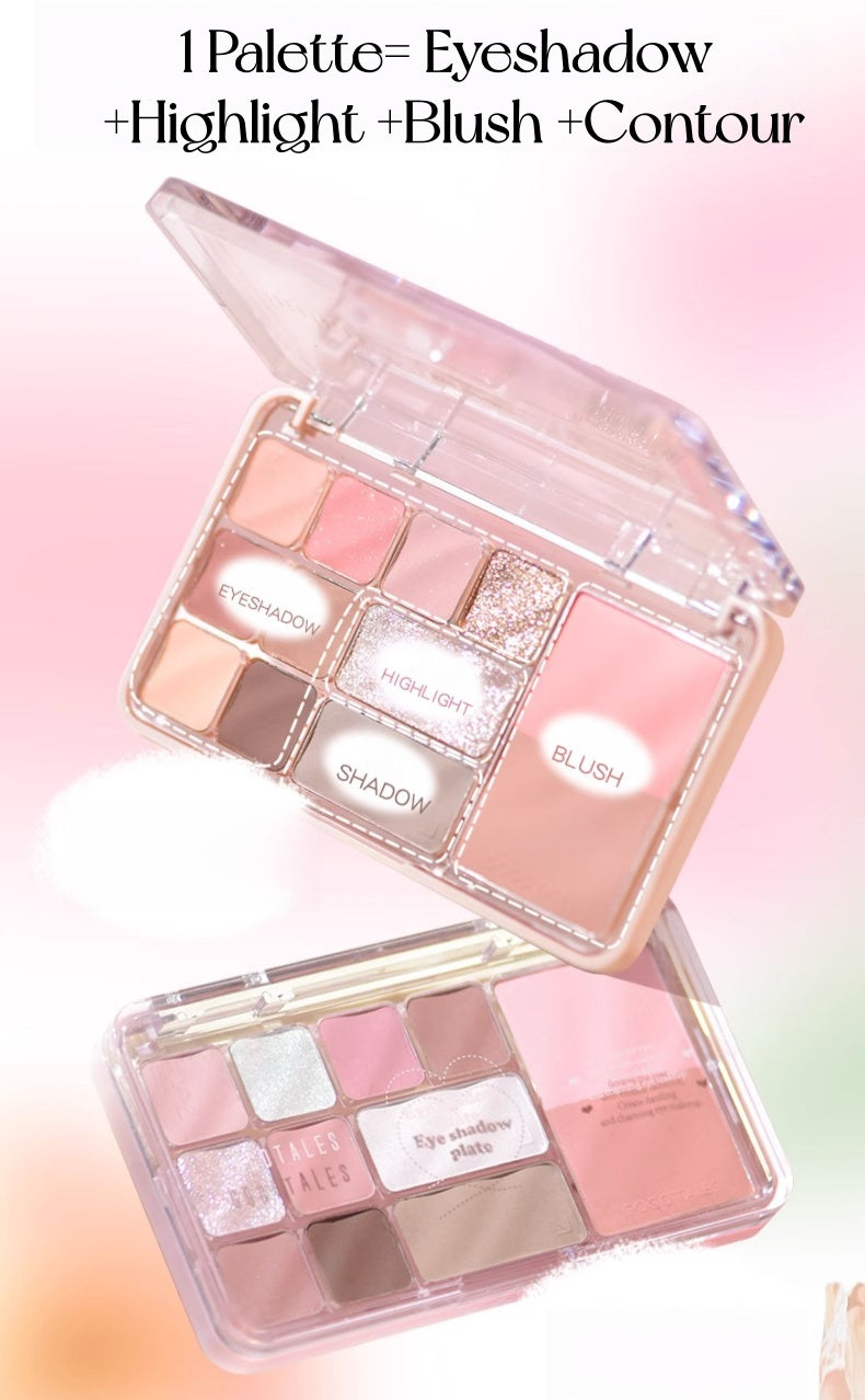 GOGO TALES Eyeshadow & Blusher & Contour Makeup Palette T5241
