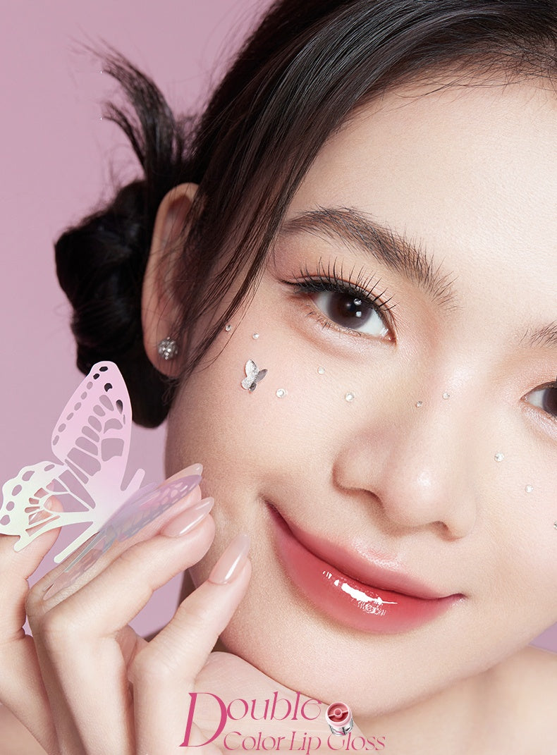 CHIOTURE Long-wear 2-color Glossy Mirror Lip Gloss T4767