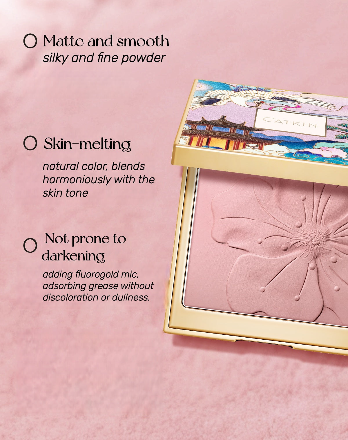 CATKIN Elegant Crane Silky Velvet Matte Blusher T5326