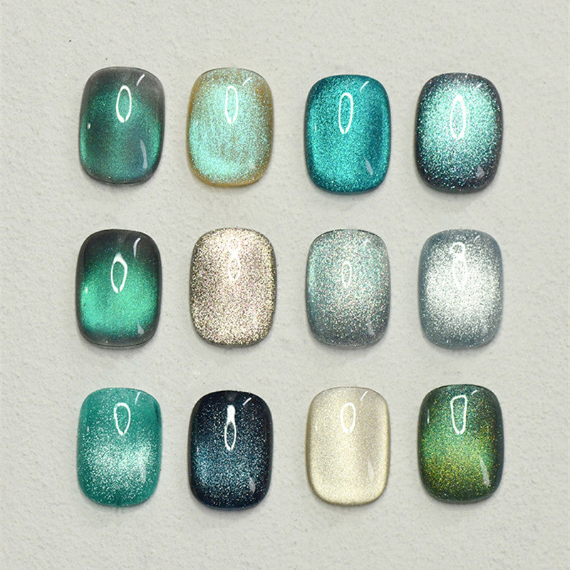 KellyKessa 15ml Green Starry Collection Cat Eye Gel Polish T4163
