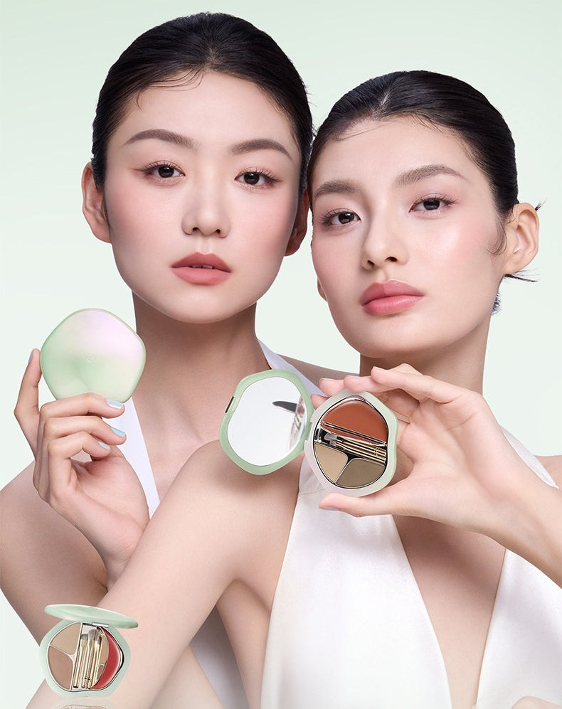 TIMAGE Portable Eyebrow Powder & Lipstick Makeup Palette T6055