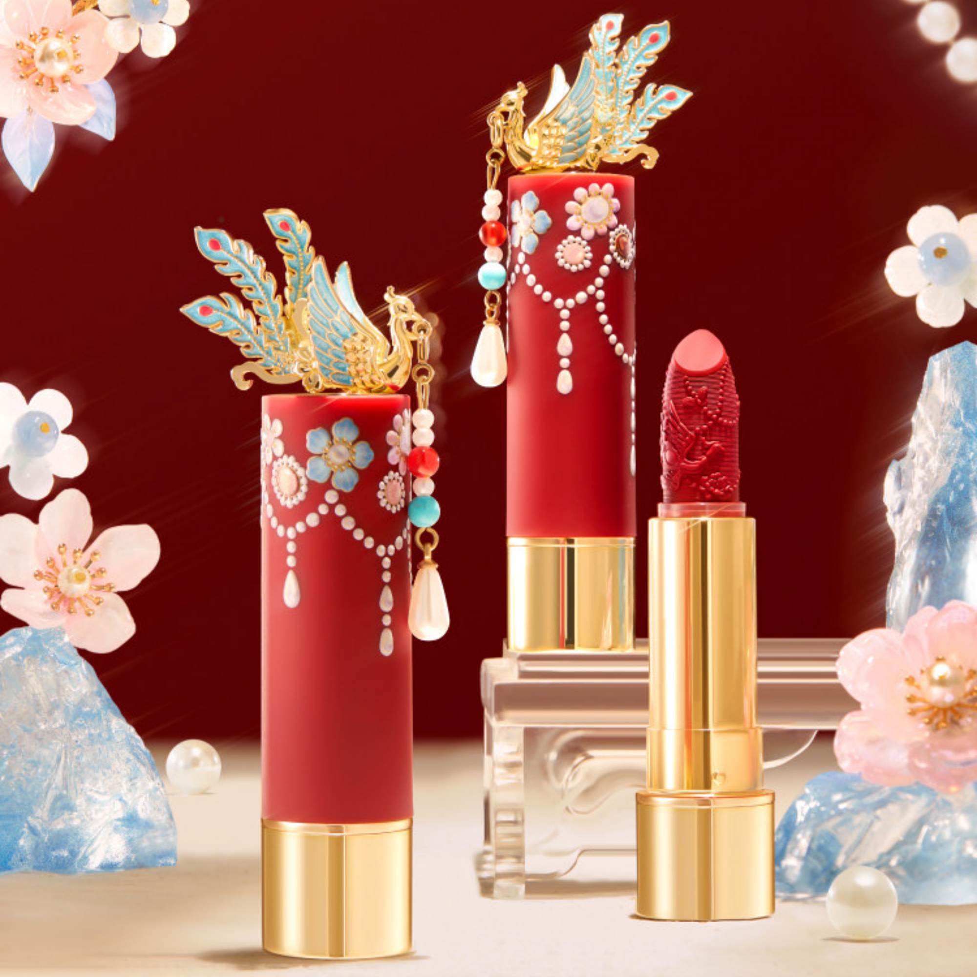 PALACE MUSEUM Phoenix Crown Collection Matte & Glossy Lipstick T5496