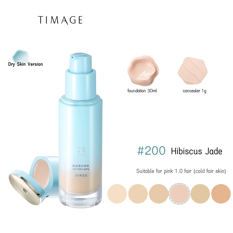 TIMAGE Long-wear Matte Oil-Control & Moist Liquid Foundation T4831