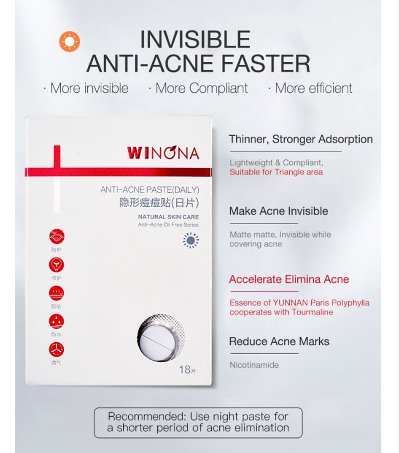 WINONA Acne Spot Treatment Invisible Anti-Acne Paste 18 PCS T3479