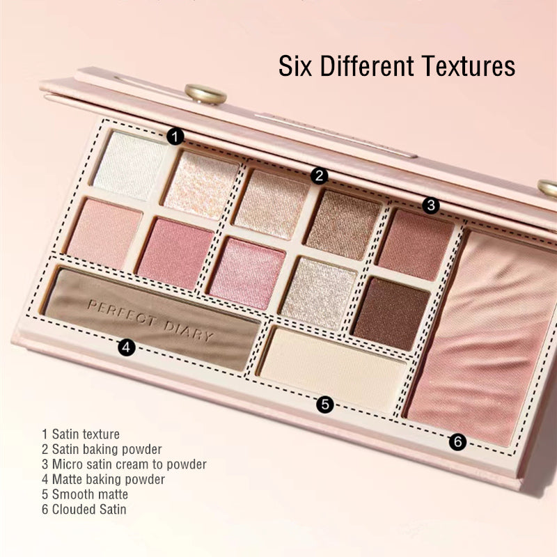 PERFECT DIARY セット Perfect Diary Denim Series Eyes And Cheeks All-in-one Makeup