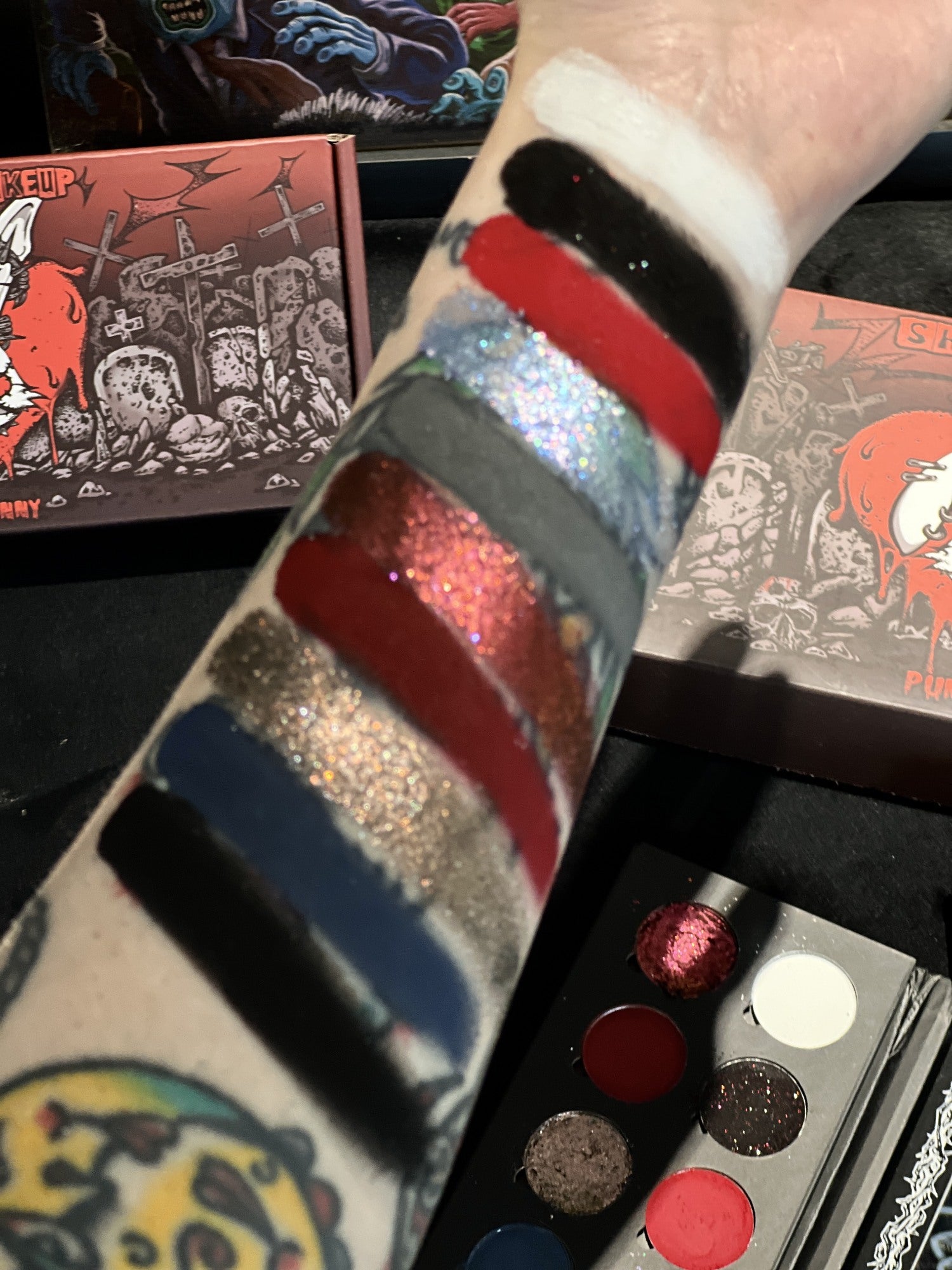 SHELLWE MAKEUP X freya86 PUNK BUNNY Collection Gothic Smoky Makeup Set T4939