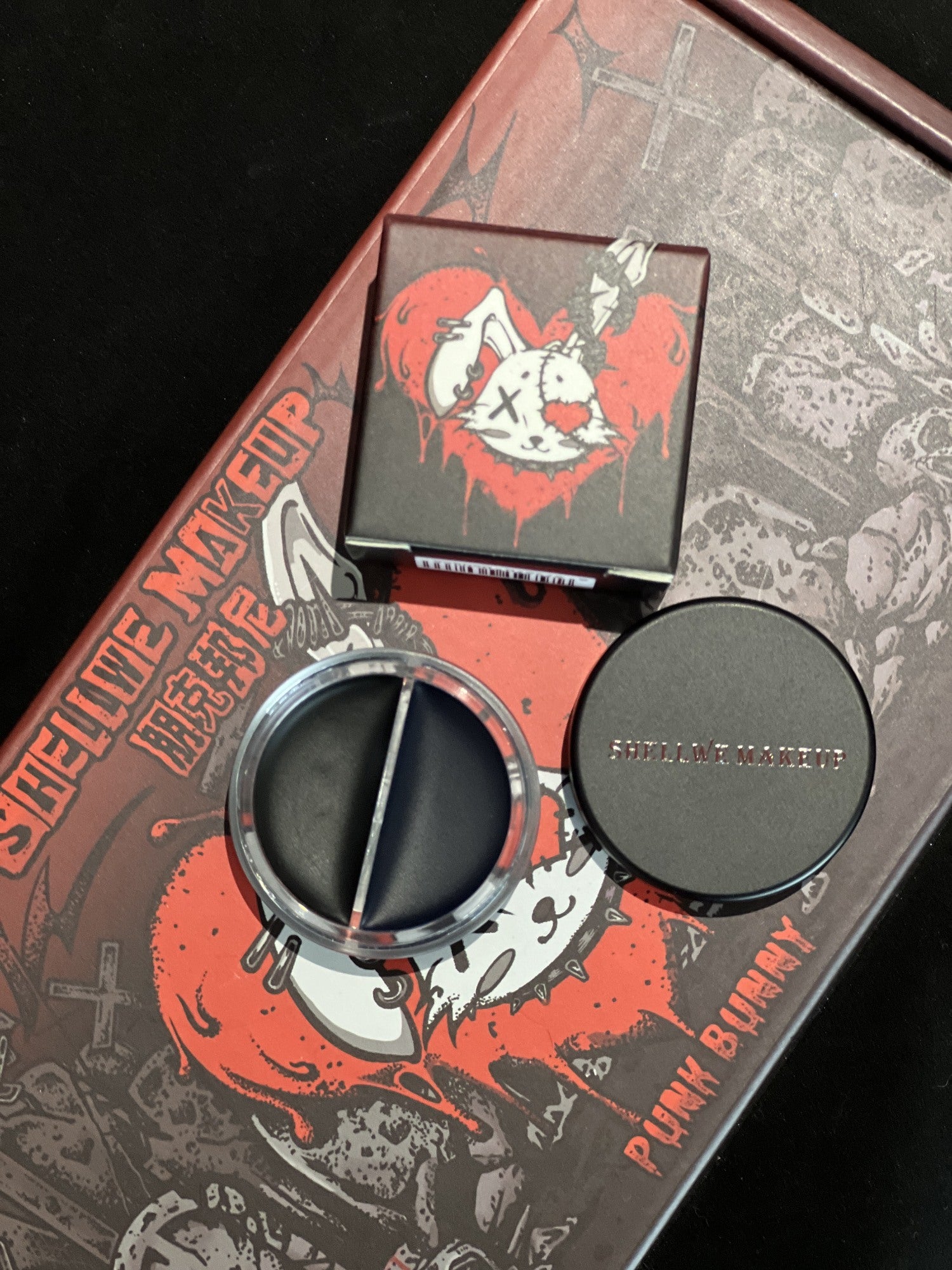 SHELLWE MAKEUP X freya86 PUNK BUNNY Denim Lip Mud 2 Pcs Set T4937