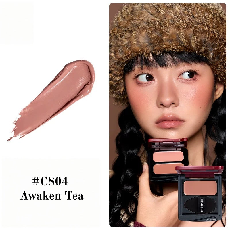 QianYan Cocoa Manor Tales Collection Silky Blusher Cream T6061
