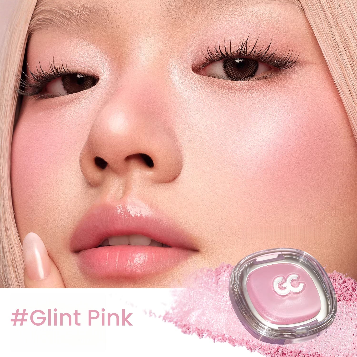 GIRLS CRUSH Satin Makeup Blusher Cream T5663