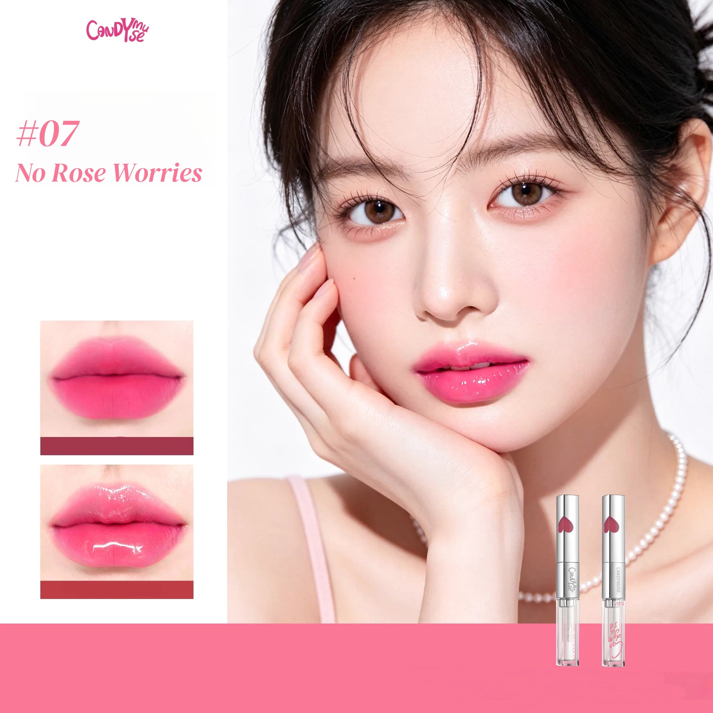 CANDY MUSE Two-color Player Double-head Lip Glaze T5804