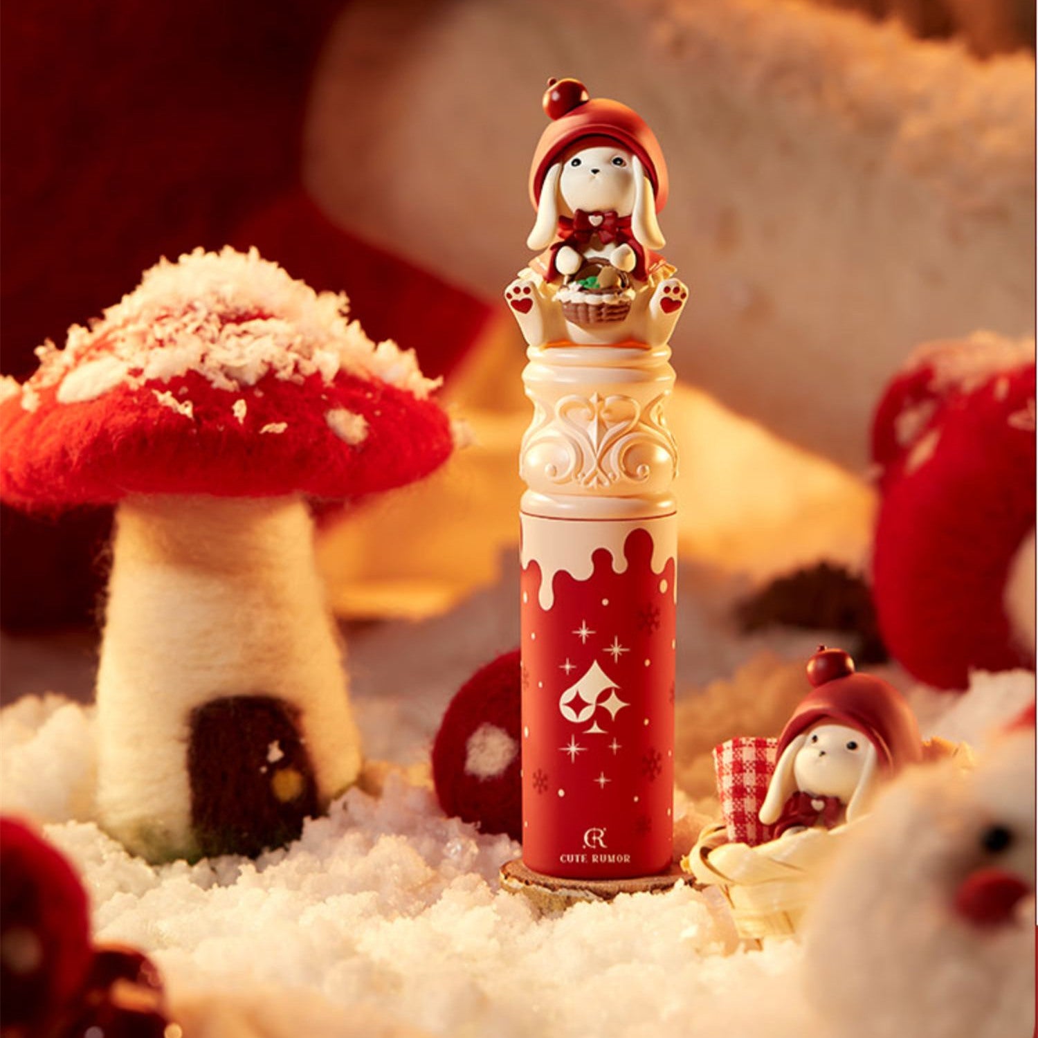 CUTE RUMOR Christmas Series Crystal Mirror & Velvet Matte Lipstick T3703