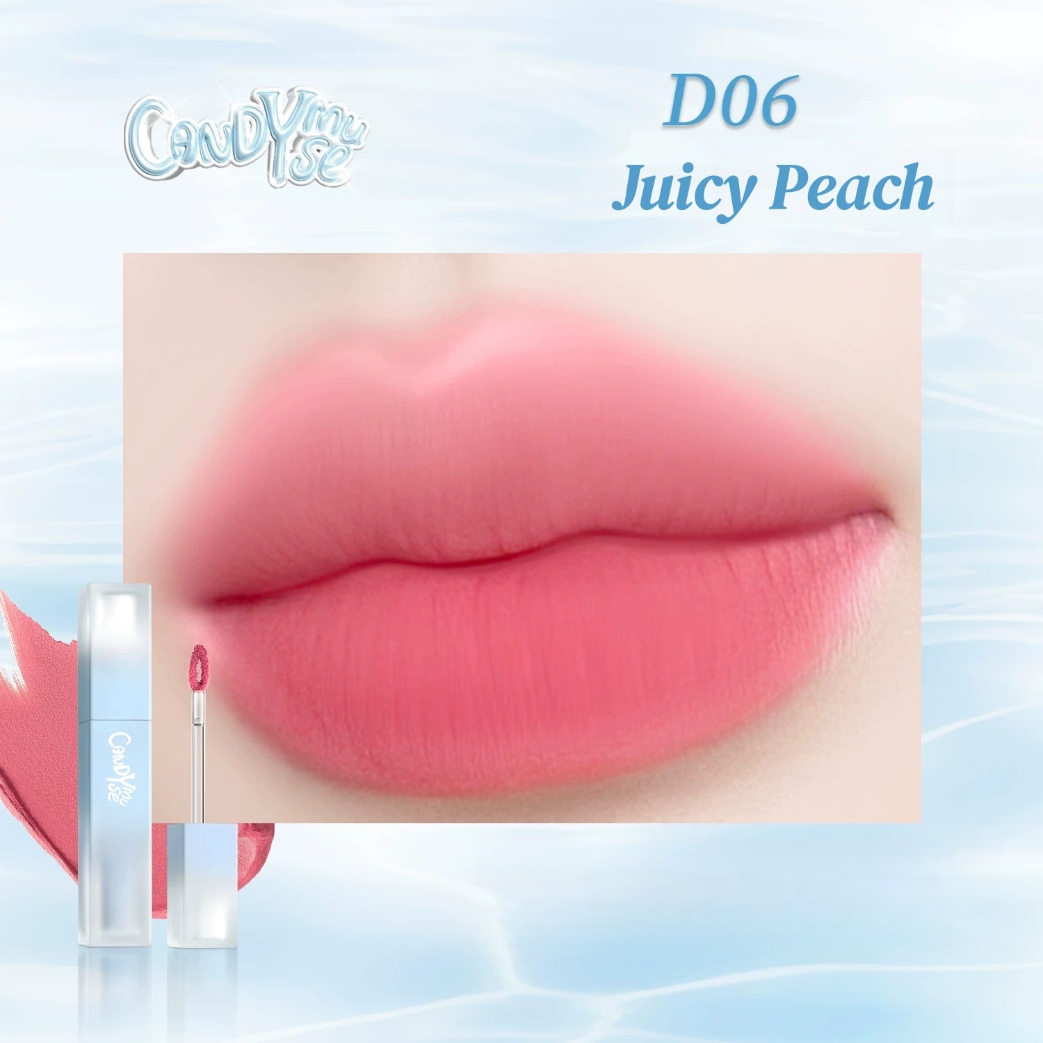 CANDY MUSE Water Bubbles Collection Matte Moist Lip Glaze T5805