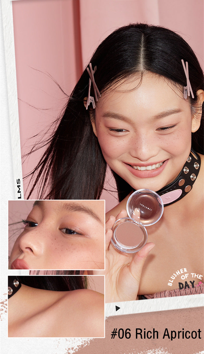 JUDYDOLL Waterproof Velvety Powder-Cream Matte Blusher T3652