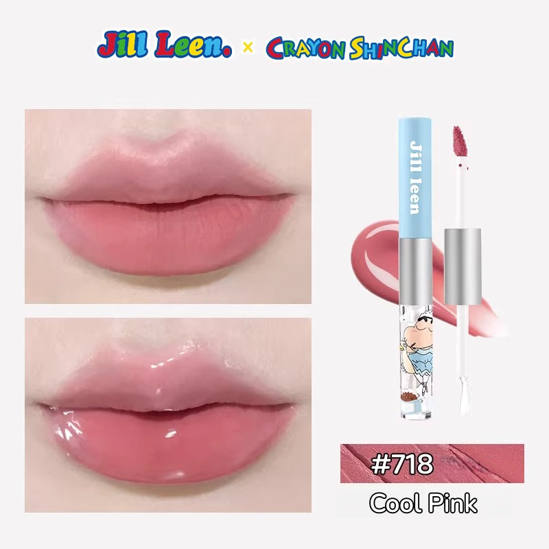 JILL LEEN X Crayon Shin-chan Collection Matte & Glossy Double-head Lip Glaze T5607