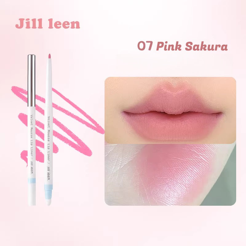 JILL LEEN Double-head Velvet Mousse Moist Lip Liner Pen T5622