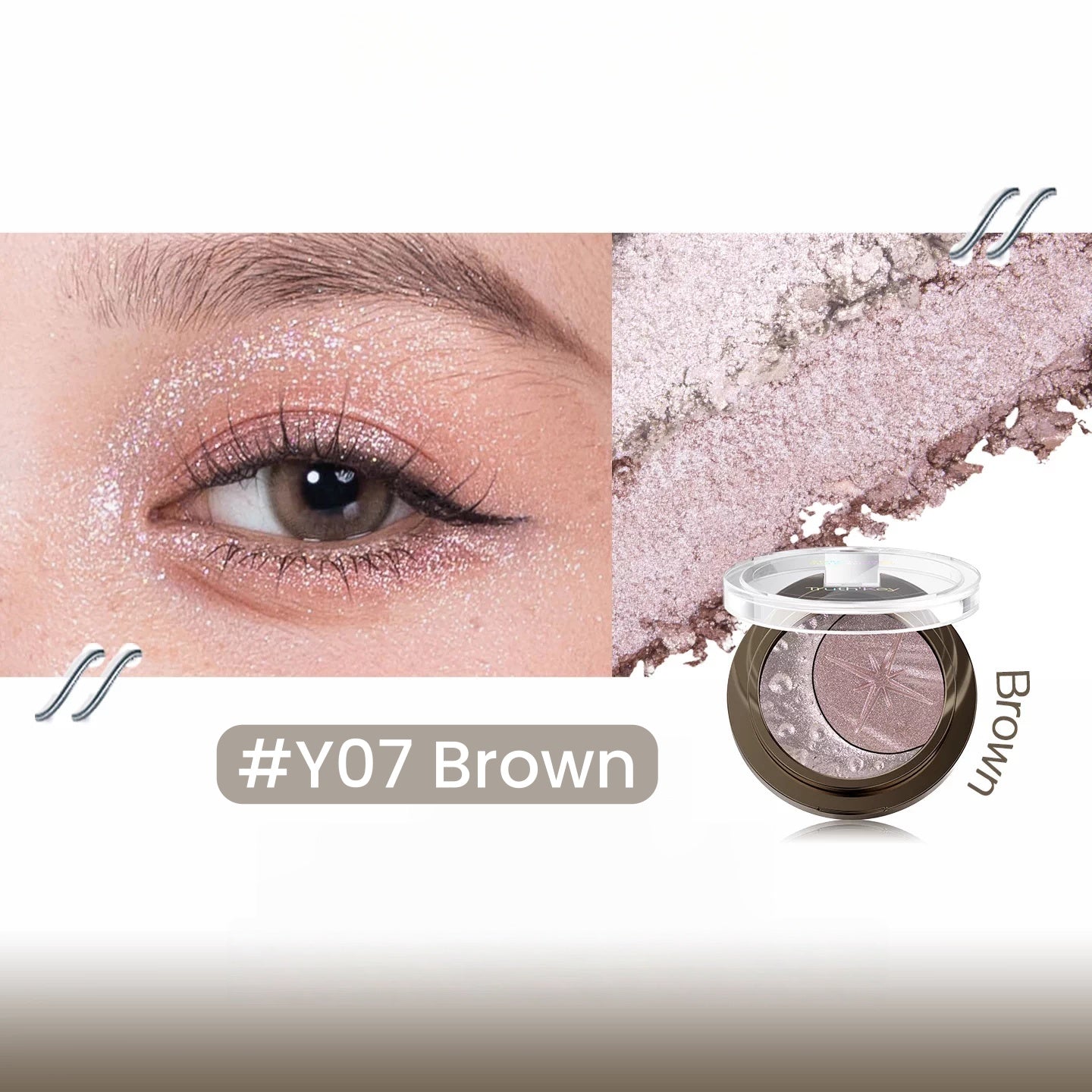 Truth'key Starfall Moon Double-color Eyeshadow Palette T5793