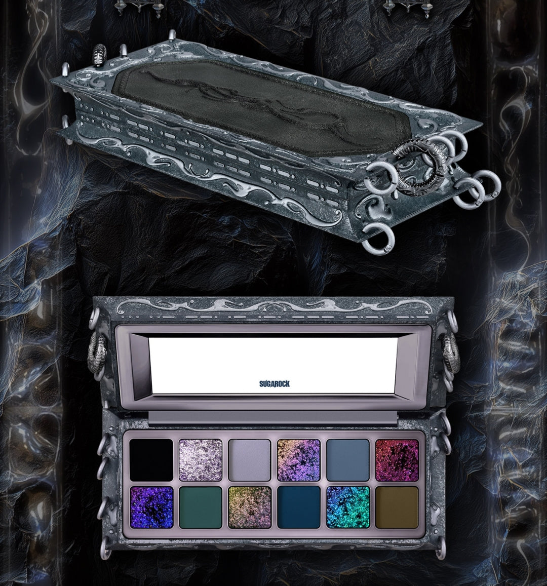 SUGAROCK Dark Dust 12 Color Eyeshadow Palette T5664