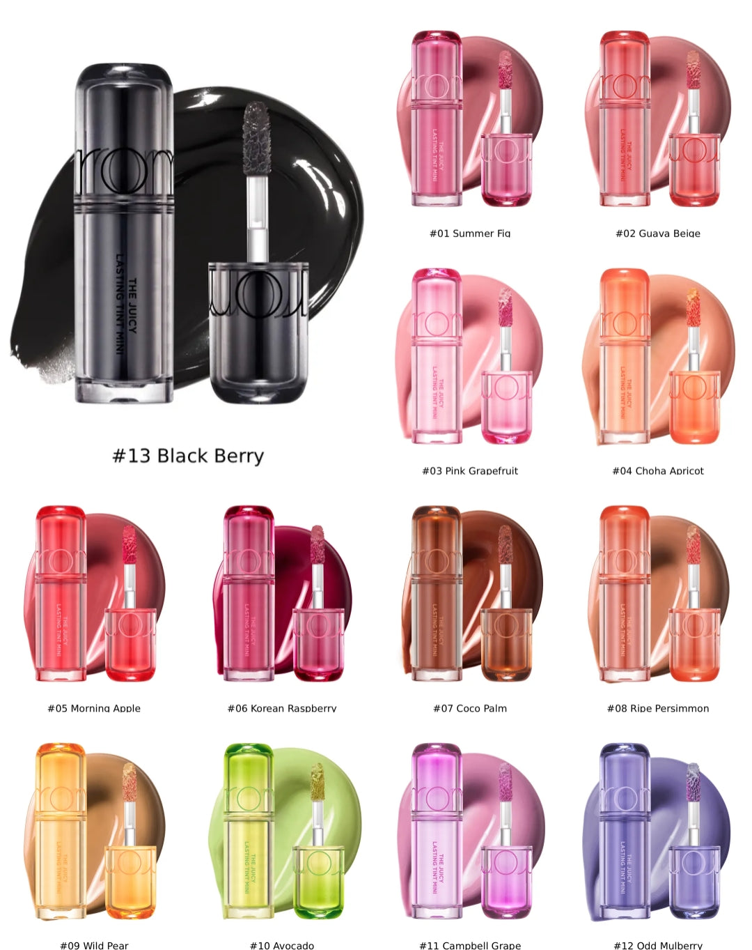 ROMAND Juice Mini Long-wear Moist Glossy Lip Tint (2.0) T5230