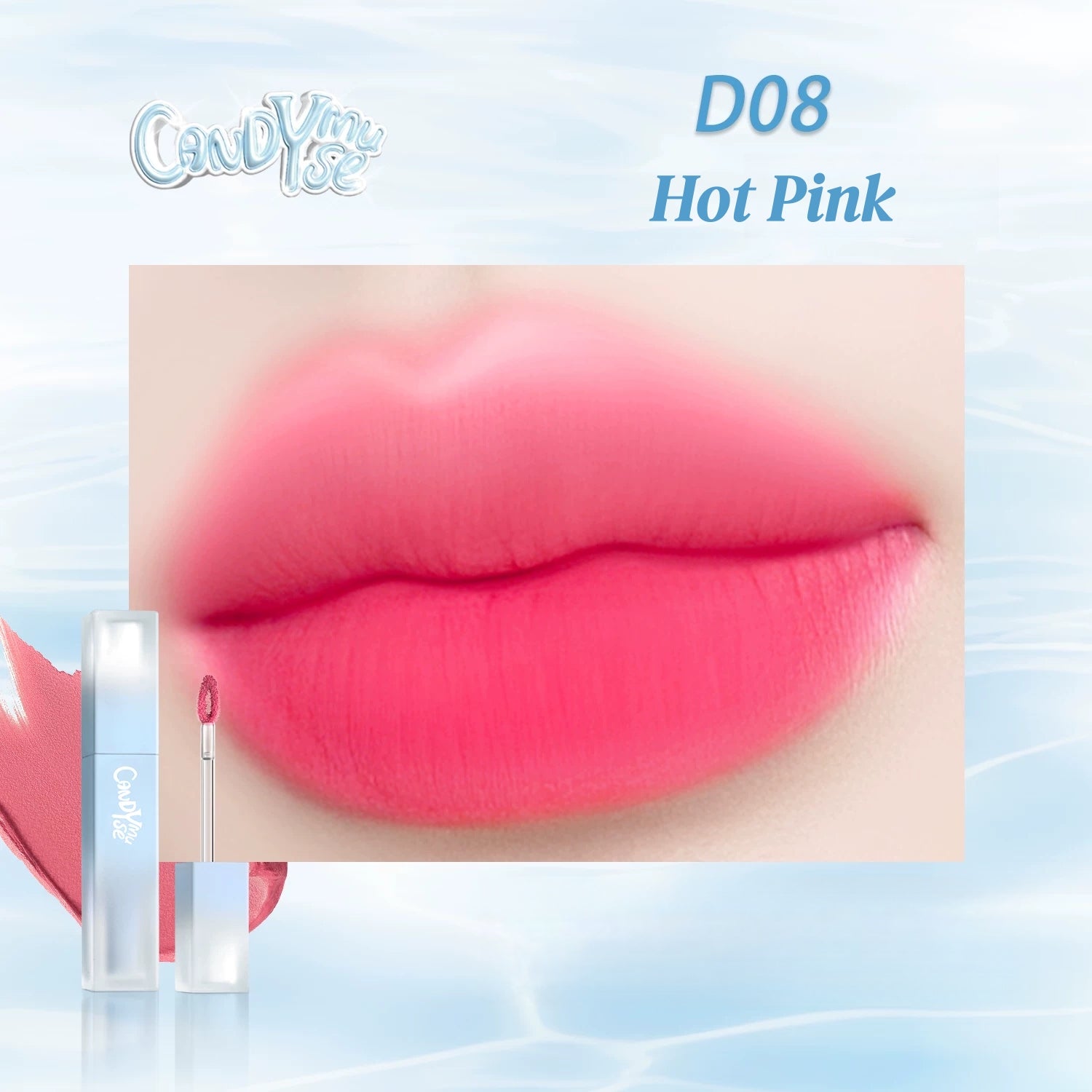 CANDY MUSE Water Bubbles Collection Matte Moist Lip Glaze T5805