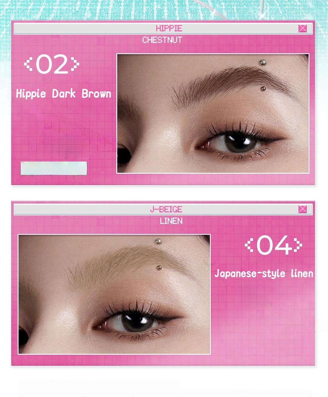 Little Ondine x Tamagotchi Collection Angled-tip Eyebrow Pencil T5911