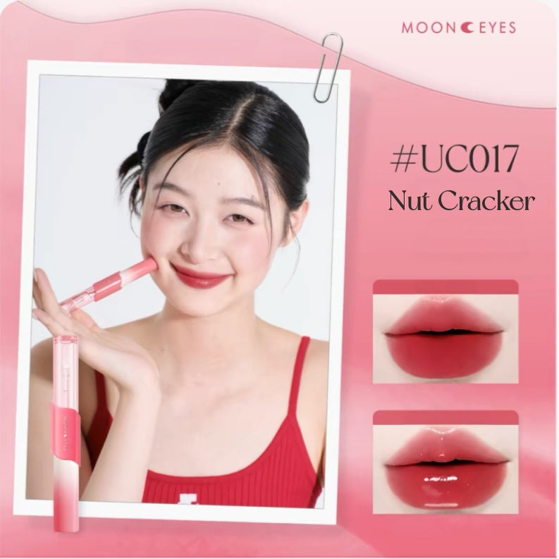 Mooneyes Color Diary Collection Matte & Glossy Double-head Lip Glaze T6028