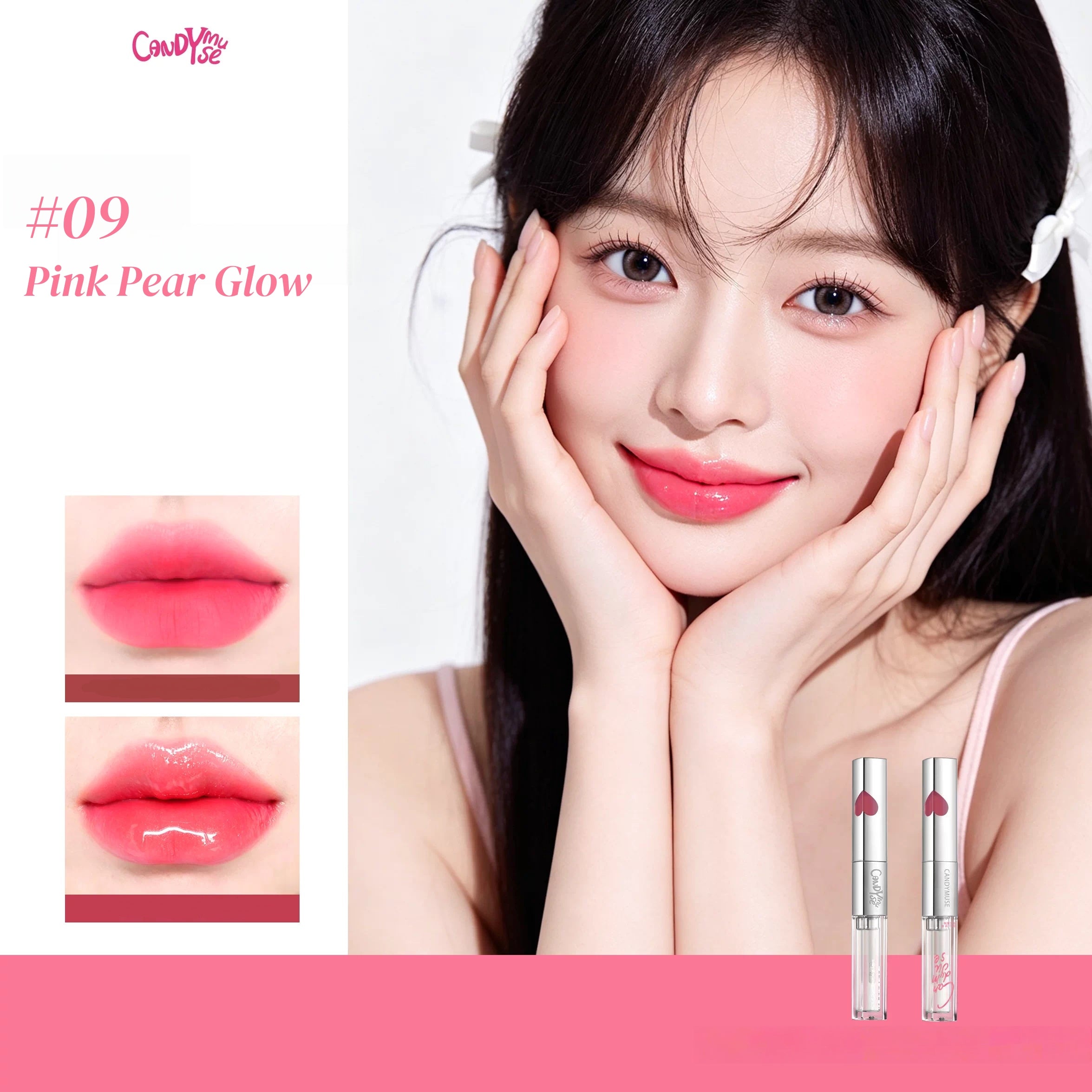 CANDY MUSE Two-color Player Double-head Lip Glaze T5804
