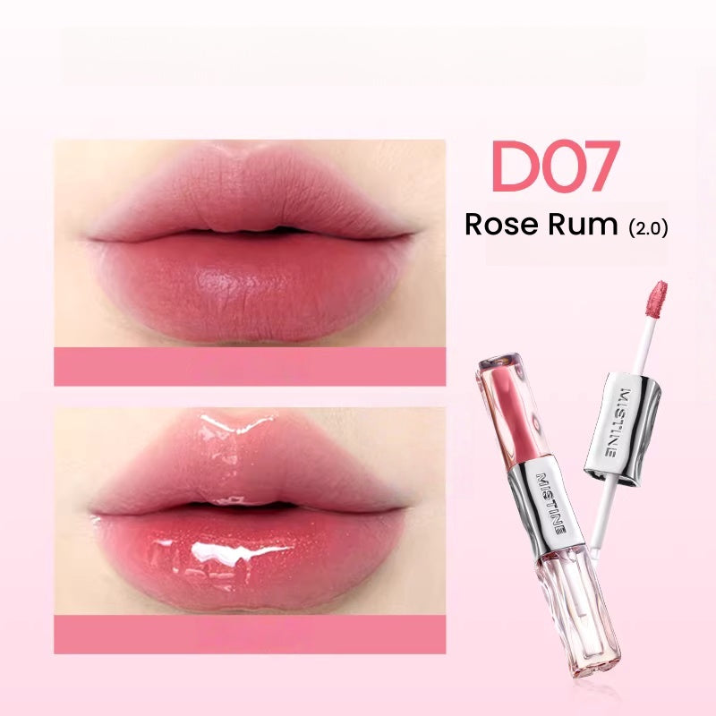 MISTINE Double-head Moist Matte & Glossy Lip Glaze (2.0) T5588