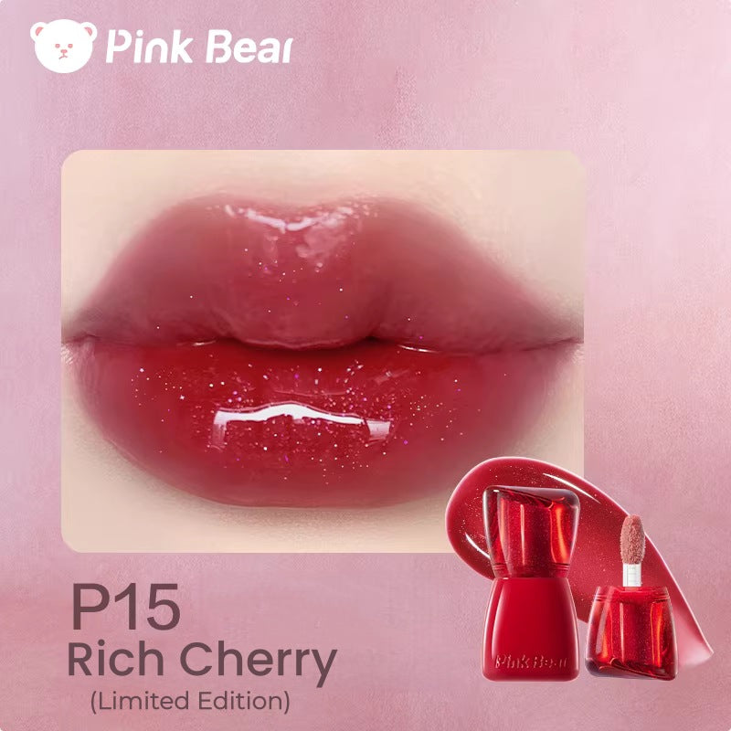 PINK BEAR Cherry Moment Collection Moist Essence Glossy Lip Gloss T5530