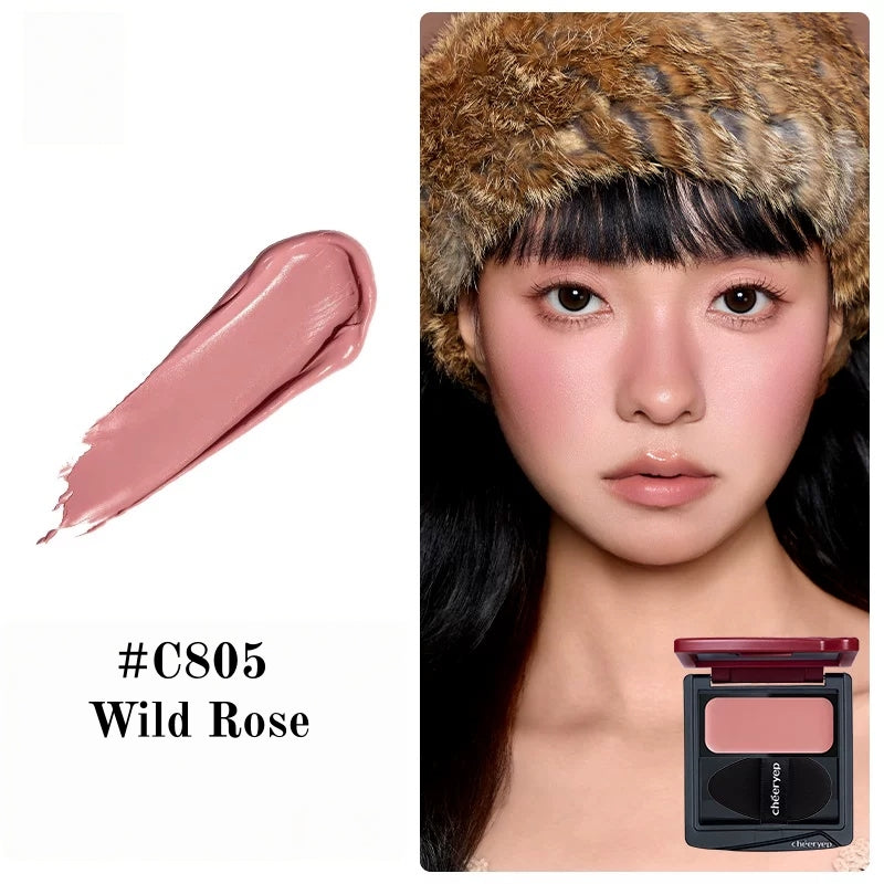 QianYan Cocoa Manor Tales Collection Silky Blusher Cream T6061