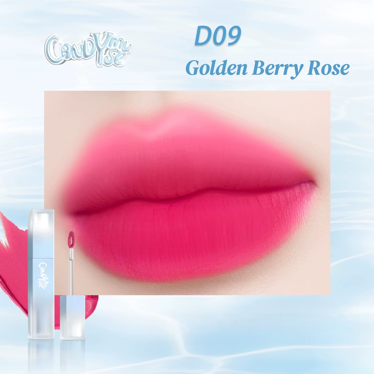 CANDY MUSE Water Bubbles Collection Matte Moist Lip Glaze T5805