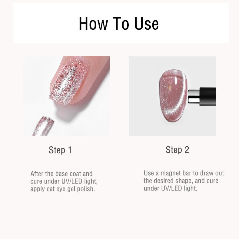 KaSi 15ml Healthy Small Bulb Crystal Cat Eye Gel Polish T3596