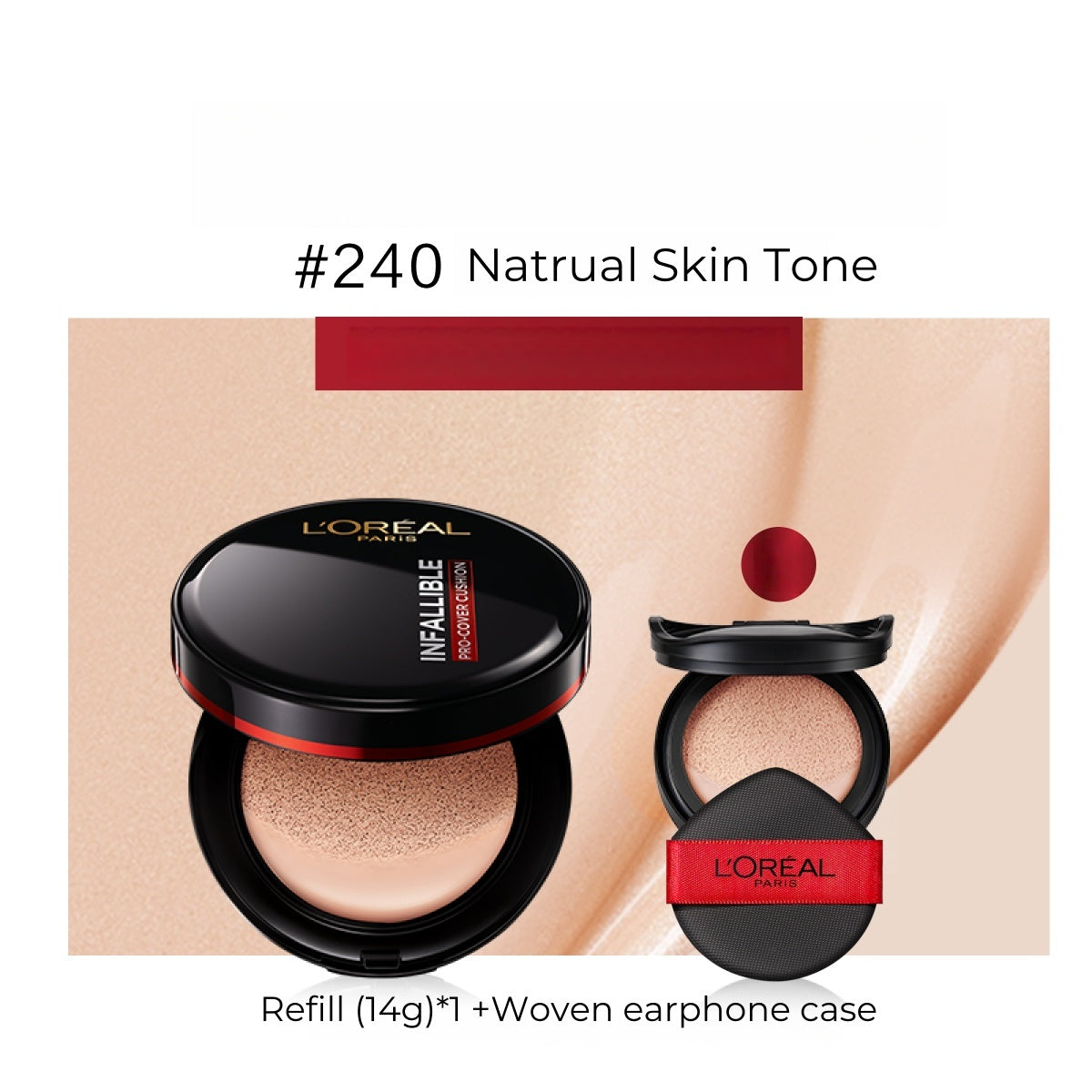 L'Oréal Long-wear Concealer Oil-contro Air Cushion Foundation T4972