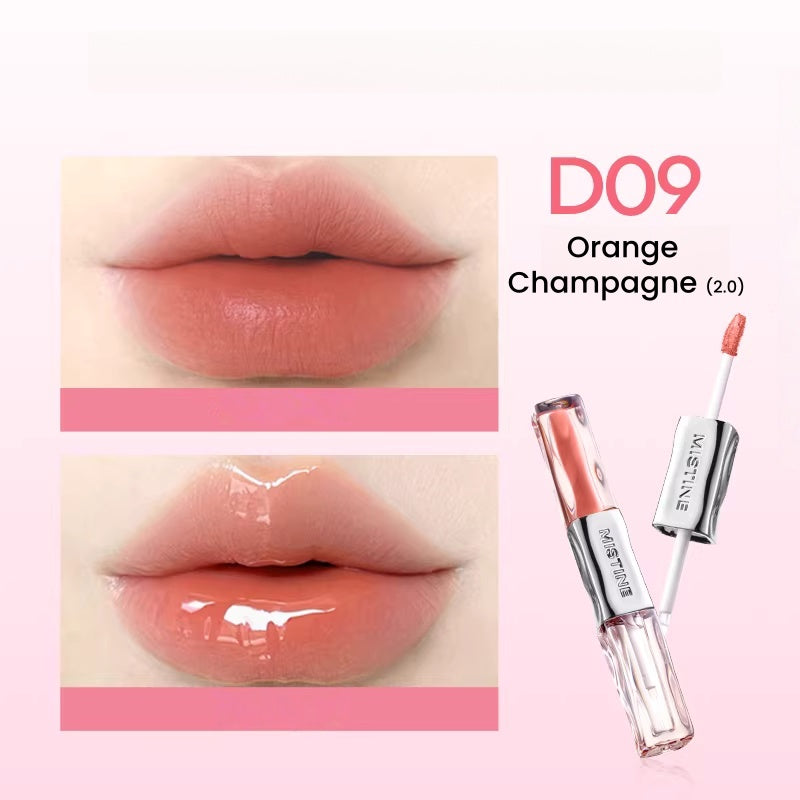 MISTINE Double-head Moist Matte & Glossy Lip Glaze (2.0) T5588