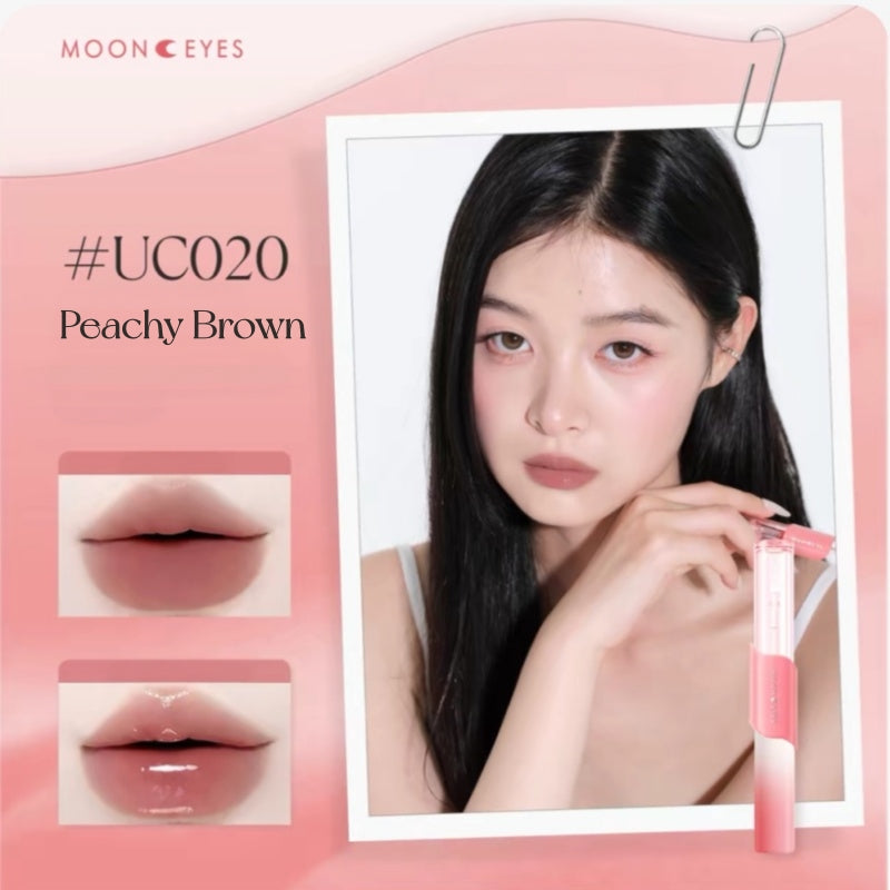 Mooneyes Color Diary Collection Matte & Glossy Double-head Lip Glaze T6028
