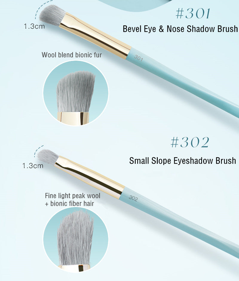 TIMAGE Professional Eyebrow & Eyeshadow Brush 4 Pcs Set T3338