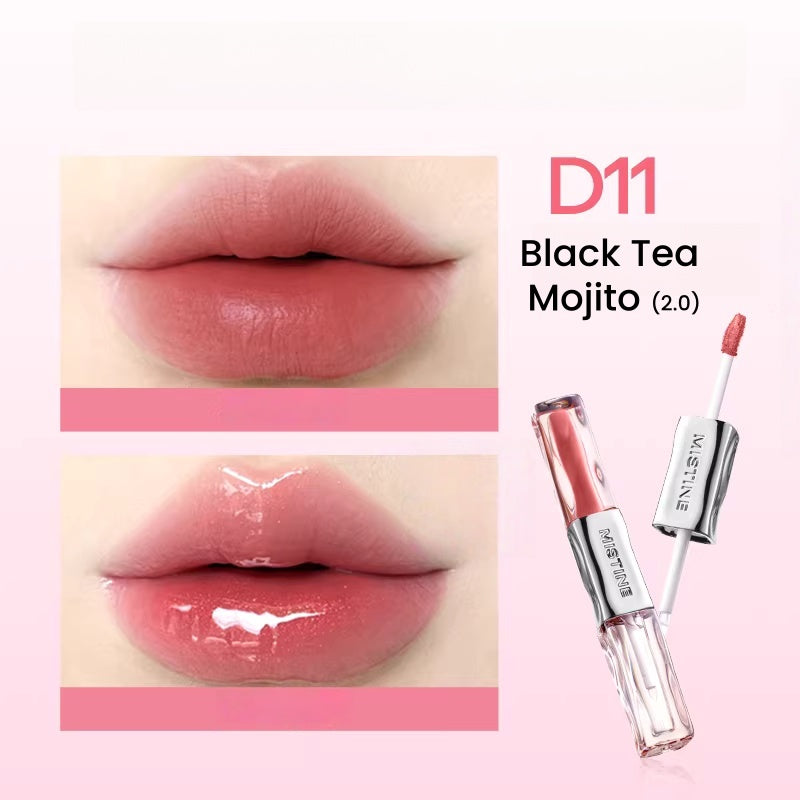 MISTINE Double-head Moist Matte & Glossy Lip Glaze (2.0) T5588
