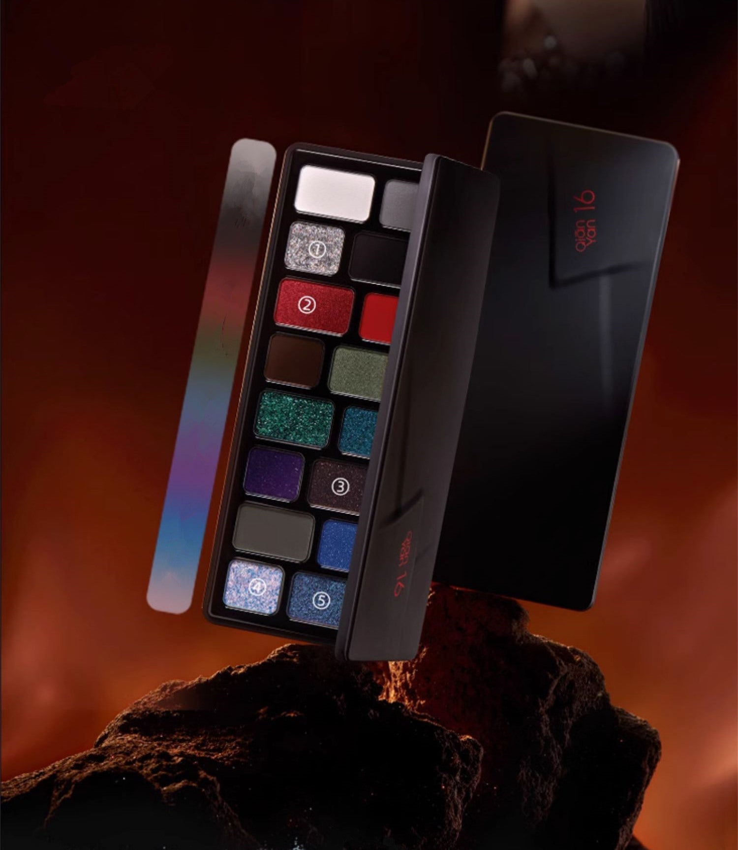 QianYan 16-Color Chameleon & Polarized Eyeshadow Palette T3673