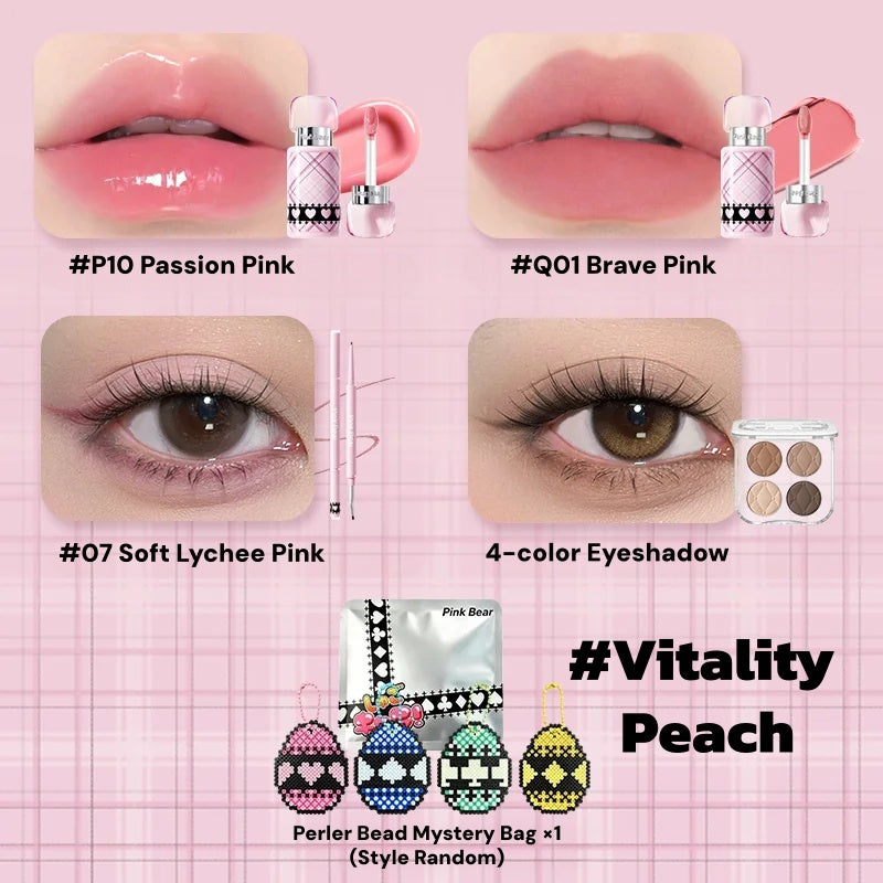 PINK BEAR X Shugo Chara! Collection Lip Gloss & Eyeliner Pen T6021
