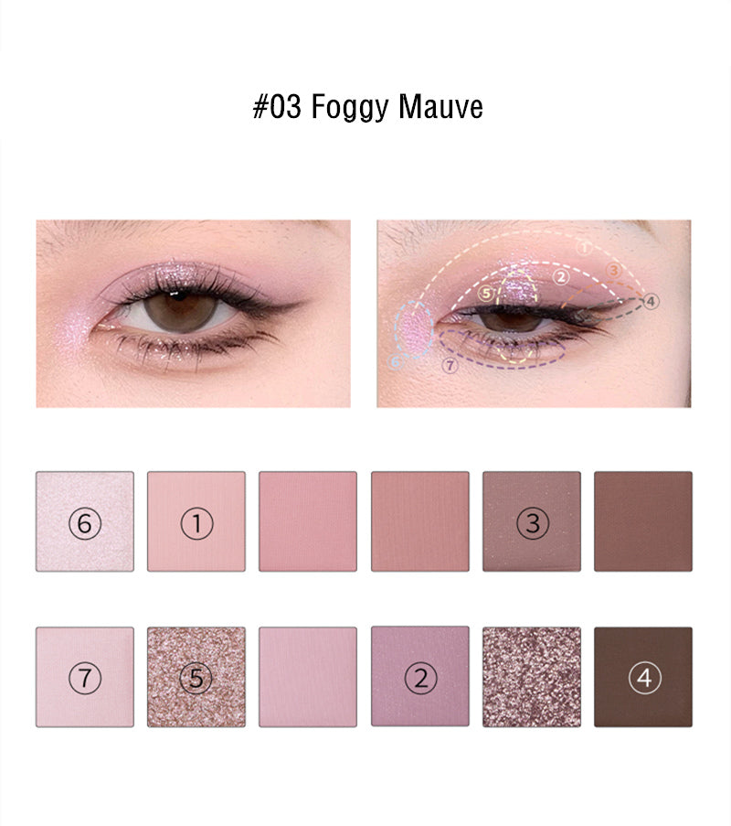 JOOCYEE 12 Shades Matte Pearlescent Eyeshadow Palette T3866