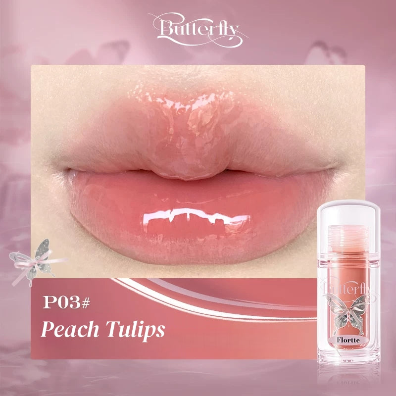 FLORTTE Twin Butterfly Collection Glossy Lip Gloss T5885