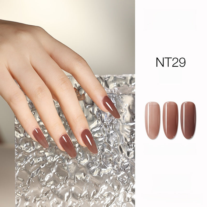DANZHIHE 12g Semi-transparent Nude French Jade Gel Polish T4839