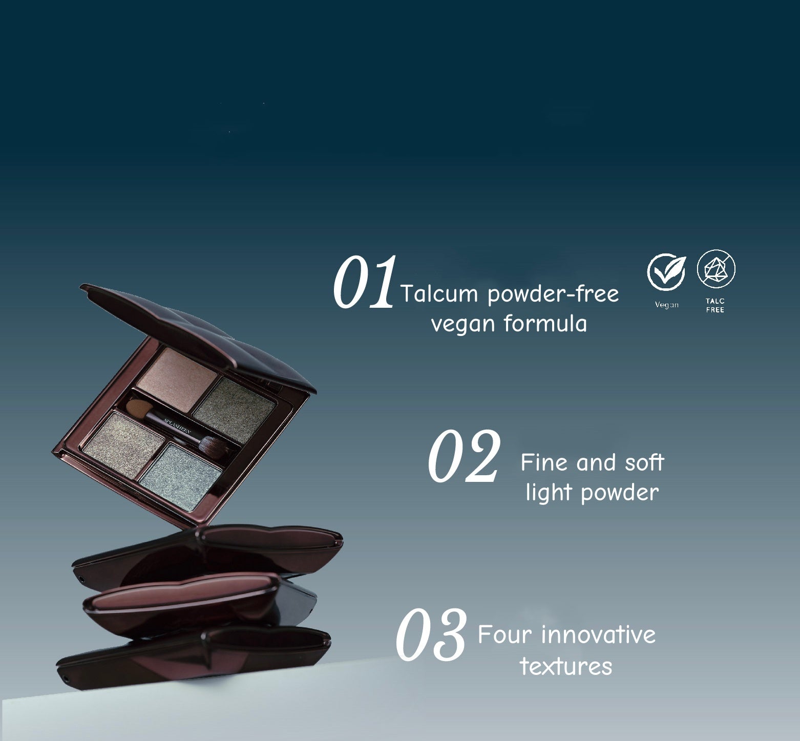 SPLASHEEN Spotlight On Me Quad 4-Color Eyeshadow Palette T4752