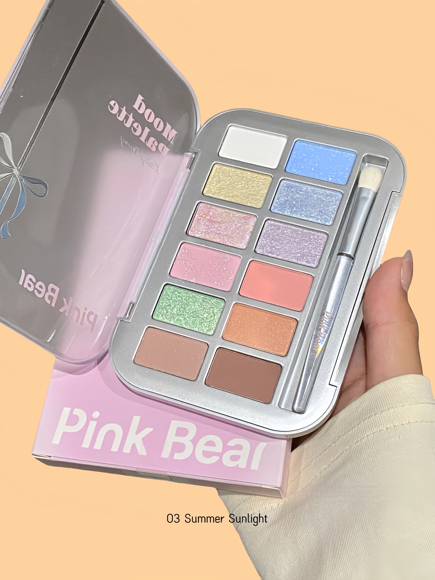 Pink Bear Color Mood Collection 12-color Eyeshadow Palette T4721