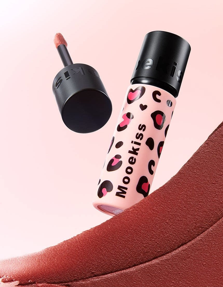 Mooekiss Leopard Print Collection Matte Silky Lip Mud T5609