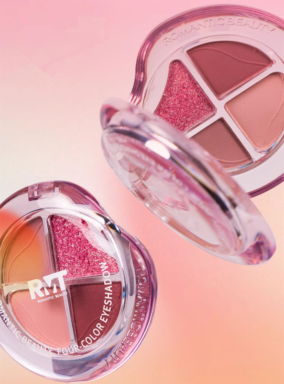 ROMANTIC BEAUTY Pink Bubble 4 Color Eyeshadow Palette T3881