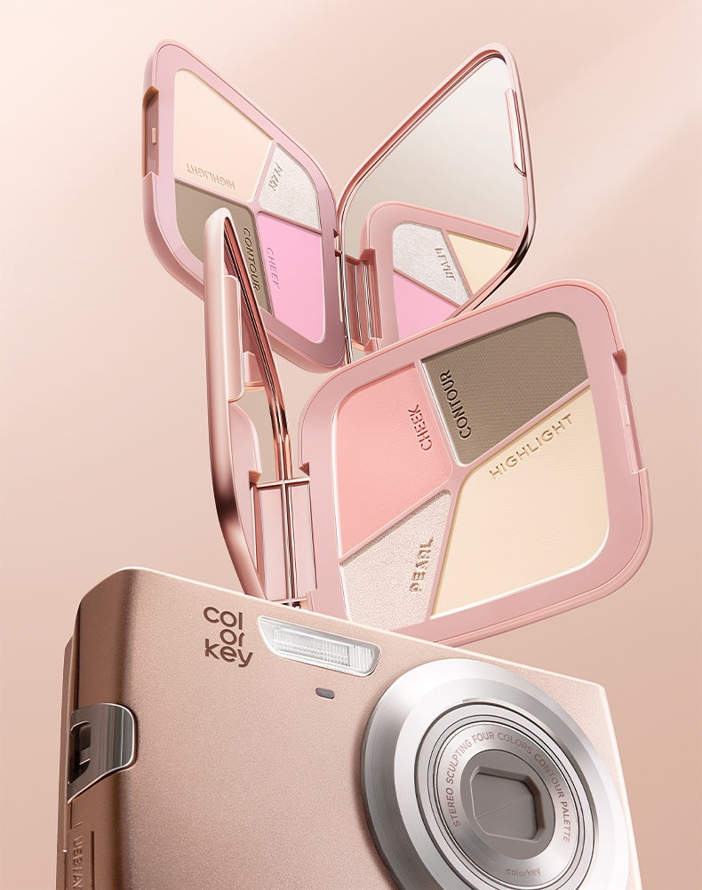 COLORKEY Now On Live Contour & Blusher & Highlighter Makeup Palette T5 ...