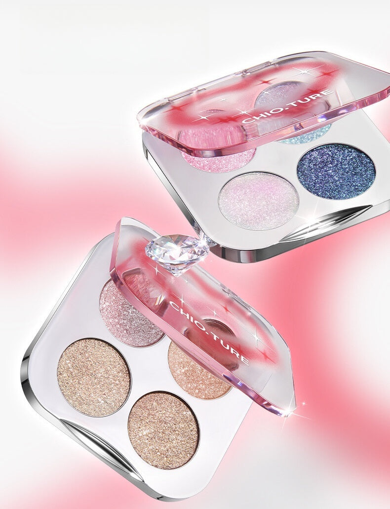 CHIOTURE 4-color Diamond Shimmer Eyeshadow Palette T4765