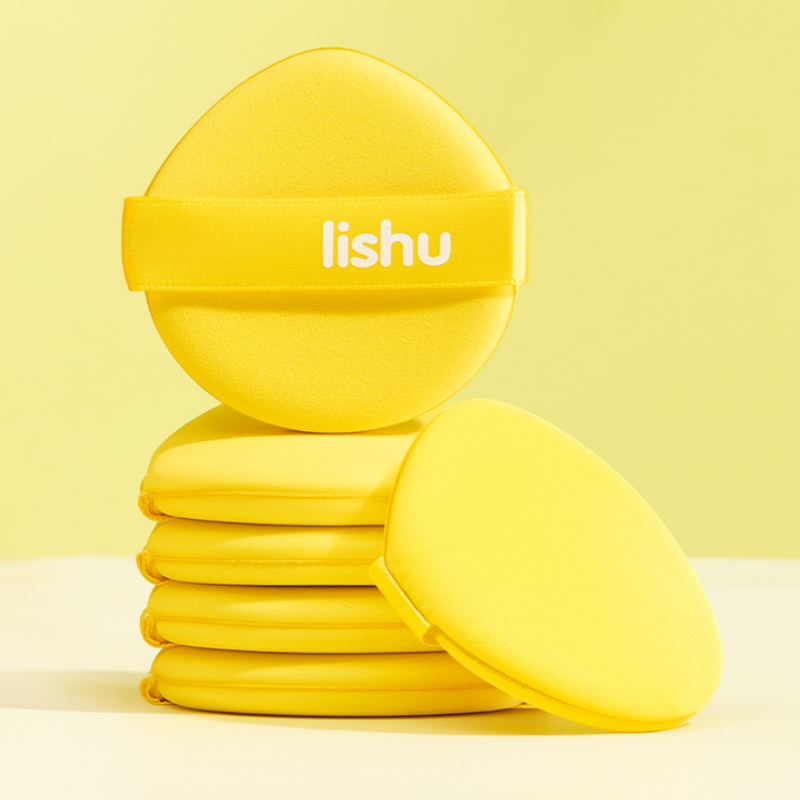 Lishu Wet & Dry Dual-use Soft Chip Powder Makeup Puff Set T5206