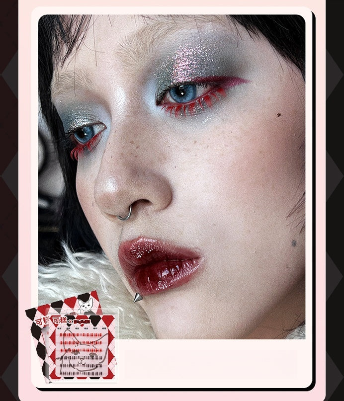 Gaoashes X Freya86 Red & Balck Thick Lower False Eyelashes T4612