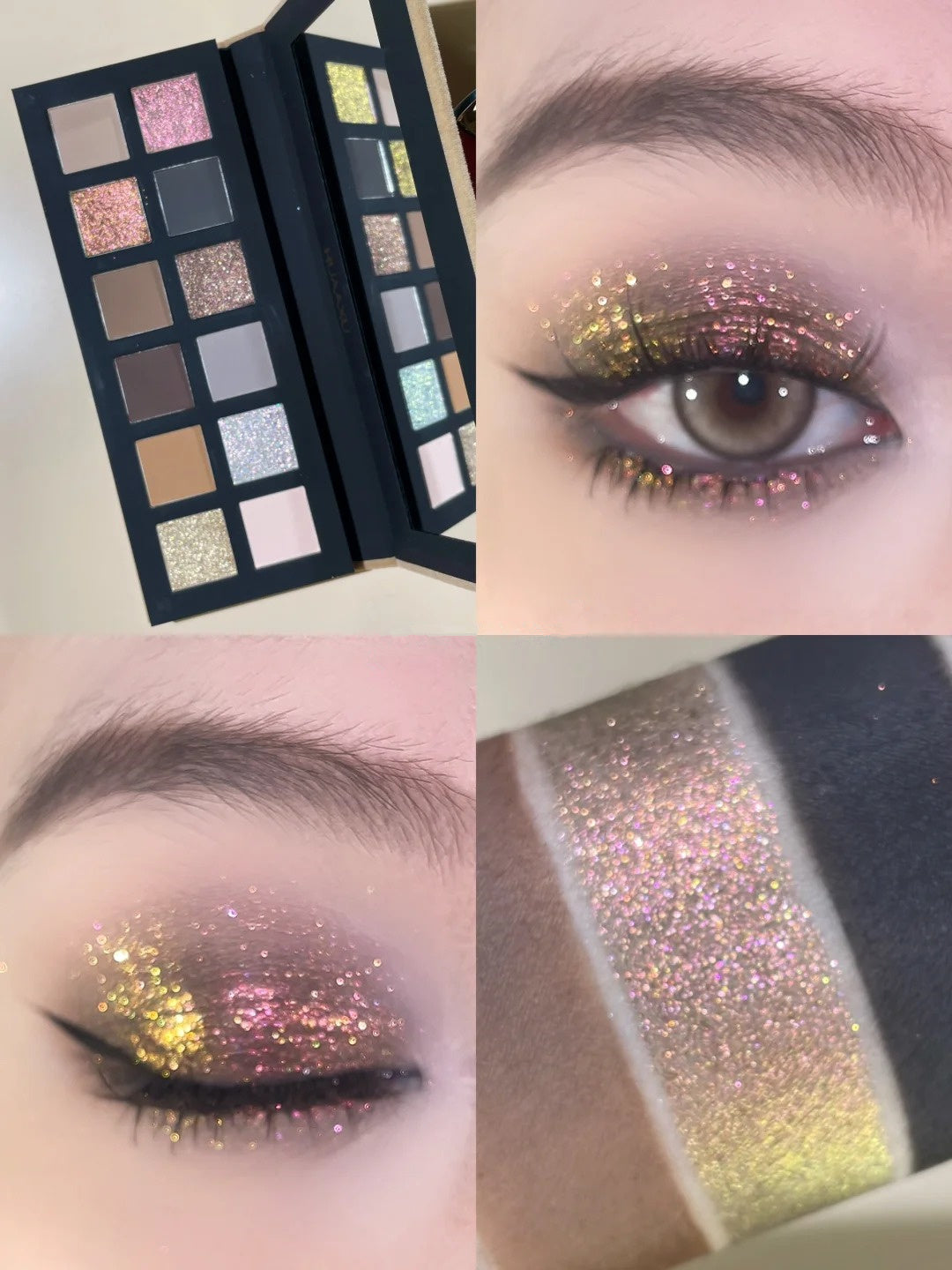 HUAXU Velvet Collection 12-color Chameleon Eyeshadow Palette T4213